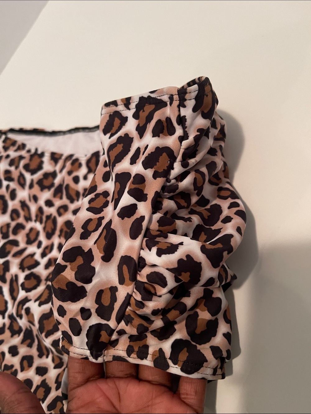 NEW without tags! High-Rise Leopard Print Bikini Bottoms - Brown & Black - Picture 7 of 7